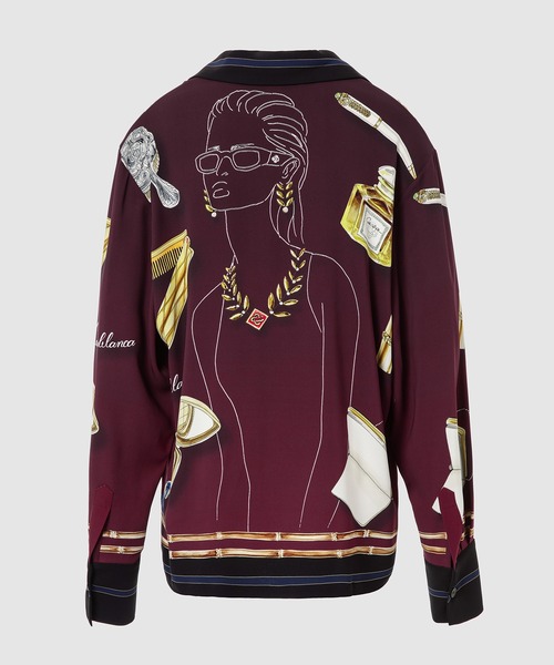 Casablanca（カサブランカ）の「PRINTED MENS DAY PYJAMA TOP（シャツ/ブラウス・メンズ・バーガンディー/その他・M/L）」の3枚目の写真