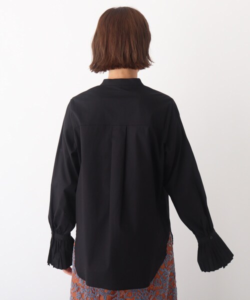 AG by aquagirl（エージーバイアクアガール）の「◆コットンポプリンブザムシャツ【WEB限定サイズ】（シャツ/ブラウス・レディース・ブラック/ホワイト系・40/38/36）」の5枚目の写真