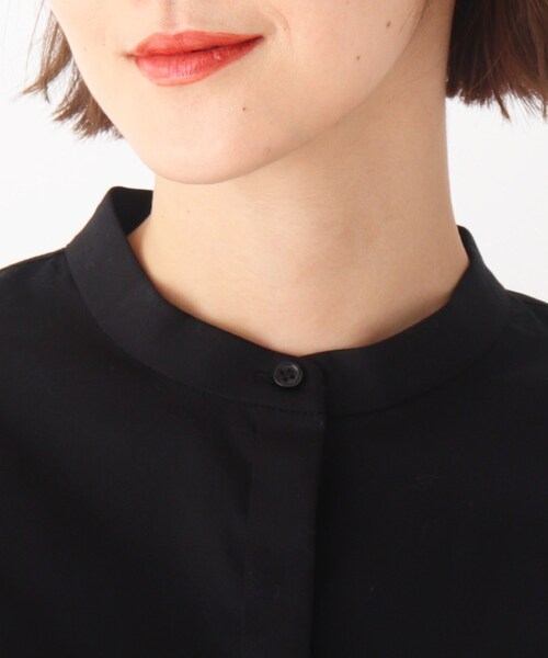 AG by aquagirl（エージーバイアクアガール）の「◆コットンポプリンブザムシャツ【WEB限定サイズ】（シャツ/ブラウス・レディース・ブラック/ホワイト系・40/38/36）」の6枚目の写真