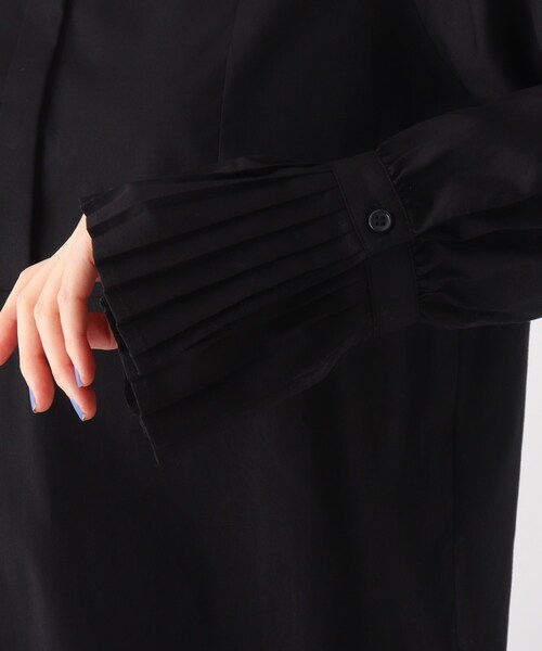 AG by aquagirl（エージーバイアクアガール）の「◆コットンポプリンブザムシャツ【WEB限定サイズ】（シャツ/ブラウス・レディース・ブラック/ホワイト系・40/38/36）」の7枚目の写真