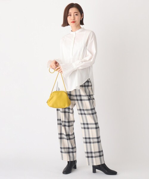 AG by aquagirl（エージーバイアクアガール）の「◆コットンポプリンブザムシャツ【WEB限定サイズ】（シャツ/ブラウス・レディース・ブラック/ホワイト系・40/38/36）」の11枚目の写真