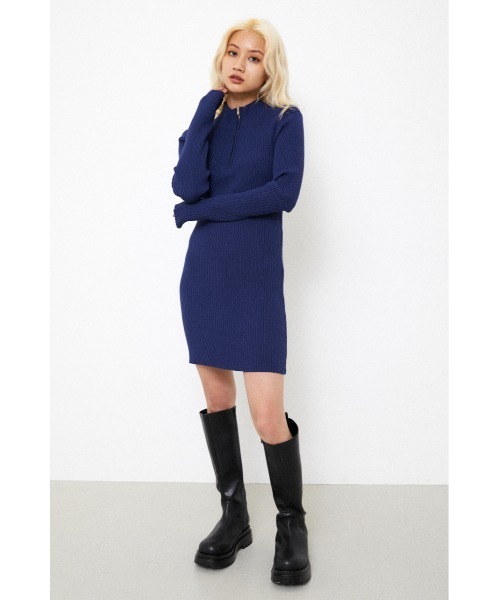 LAGUA GEM(ラグアジェム)の「HALF ZIP TIGHT M/OP(ワンピース LAGUA GEM(ラグアジェム)の「HALF ZIP TIGHT M/OP(ワンピース