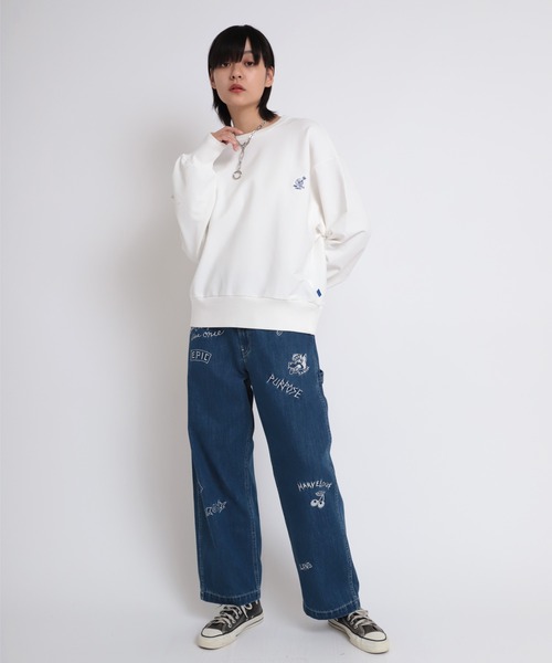 RNA(アールエヌエー)の「M1806 パラダイスカラーSWEAT(スウェット・レディース・ホワイト/クリアグリーン/ラベンダー・MEDIUM)」の10枚目の写真