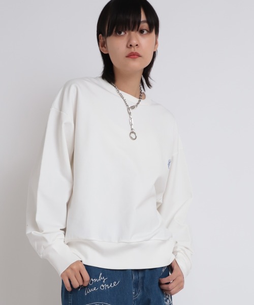 RNA(アールエヌエー)の「M1806 パラダイスカラーSWEAT(スウェット・レディース・ホワイト/クリアグリーン/ラベンダー・MEDIUM)」の7枚目の写真
