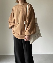 ボリュームスリーブスウェットトップス