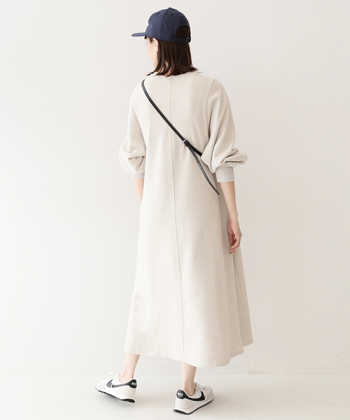 SLOBE IENA(スローブイエナ)の「《追加》ソフト起毛裏毛ロングワンピース◆(ワンピース・レディース・グレー/ベージュ/グリーン系その他・FREE)」の20枚目の写真