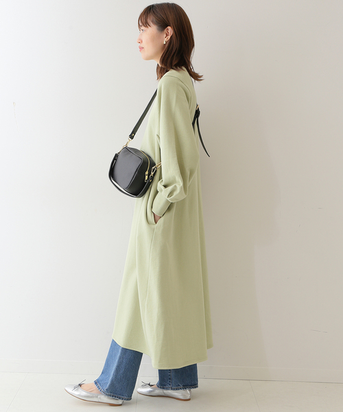 SLOBE IENA(スローブイエナ)の「《追加》ソフト起毛裏毛ロングワンピース◆(ワンピース・レディース・グレー/ベージュ/グリーン系その他・FREE)」の7枚目の写真
