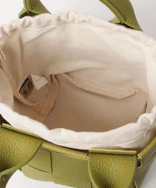 favori（ファヴォリ）の「EM:fovori　メッシュ編み　ミニ　2WAY　ショルダー　軽量（ショルダーバッグ・レディース・ブラック/ライトグリーン/アイボリー/モカ/ライラック/マスタード/グリーン/シルバー・FREE）」の11枚目の写真