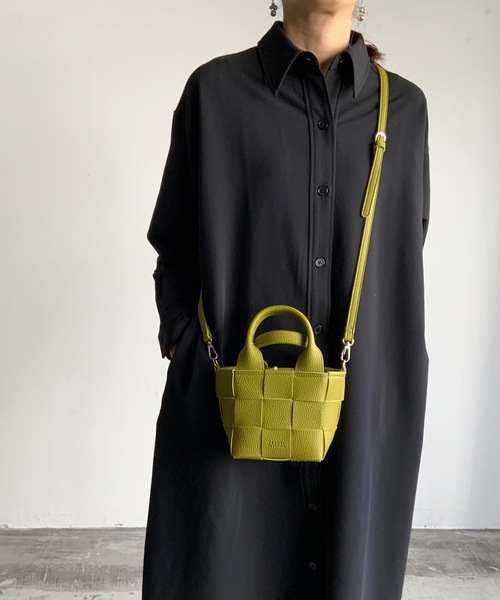 favori（ファヴォリ）の「EM:fovori　メッシュ編み　ミニ　2WAY　ショルダー　軽量（ショルダーバッグ・レディース・ブラック/ライトグリーン/アイボリー/モカ/ライラック/マスタード/グリーン/シルバー・FREE）」の22枚目の写真