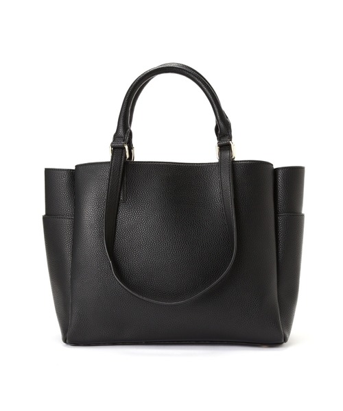 NATURAL BEAUTY BASIC（ナチュラルビューティーベーシック）の「ライトウエイト２ＷＡＹハンドルトート（トートバッグ・レディース・オフホワイト/ベージュ/ブラック・ﾌﾘ-）」の3枚目の写真