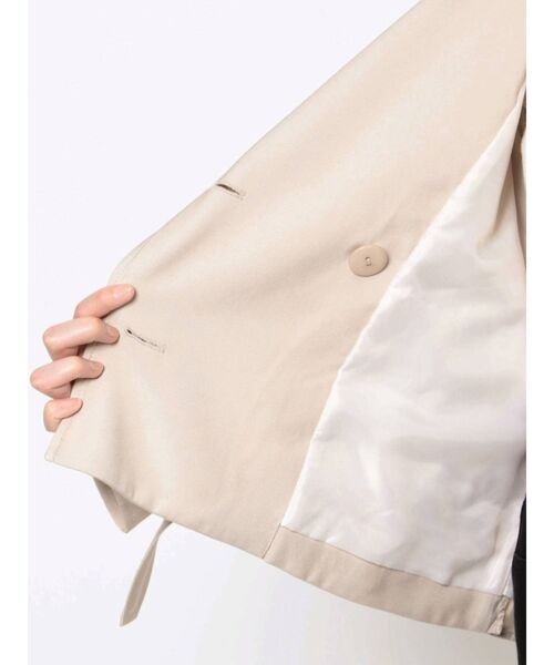 MERCURYDUO(マーキュリーデュオ)の「シアースリーブショートトレンチコート(トレンチコート・レディース・ベージュ・FREE)」の12枚目の写真