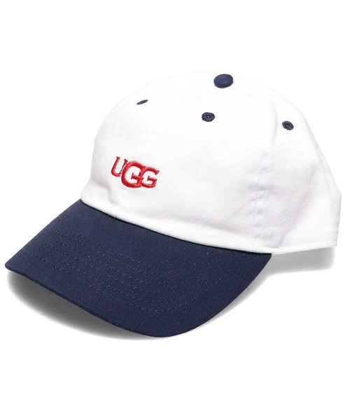 UGG（アグ）の「UGG@mos バイカラーロゴ CAP / アグ バイカラーロゴキャップ（キャップ・レディース・バーガンディー/ネイビー/グリーン・FREE）」の3枚目の写真
