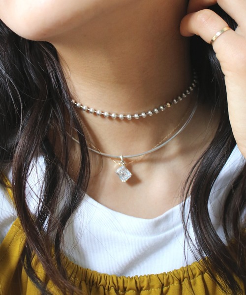 e.m.（イーエム）の「【ZOZOTOWN限定】ジルコニアチョーカー（チョーカー・レディース・シルバー・FREE）」の9枚目の写真