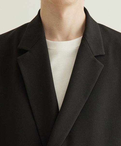 JUNRED（ジュンレッド）の「テクスチャーTRダブルルーズジャケット（テーラードジャケット・メンズ・ブラック/ベージュ/グリーン・S/M/L）」の10枚目の写真