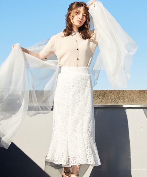 NOELA（ノエラ）の「オープンショルダーリブニット（ニット/セーター・レディース・ピンク/ブラウン/ベージュ・フリー）」の13枚目の写真