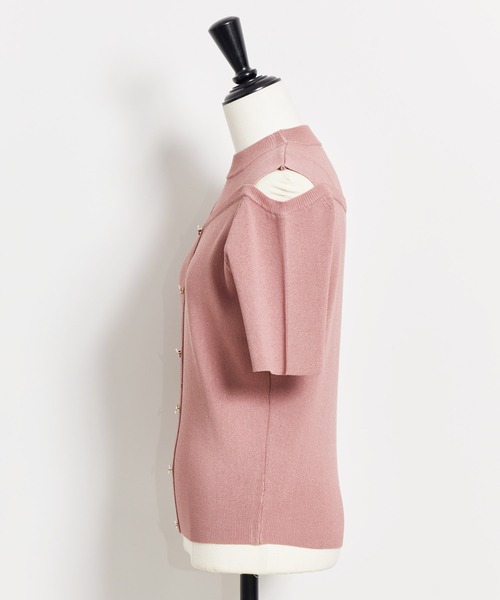 NOELA（ノエラ）の「オープンショルダーリブニット（ニット/セーター・レディース・ピンク/ブラウン/ベージュ・フリー）」の12枚目の写真