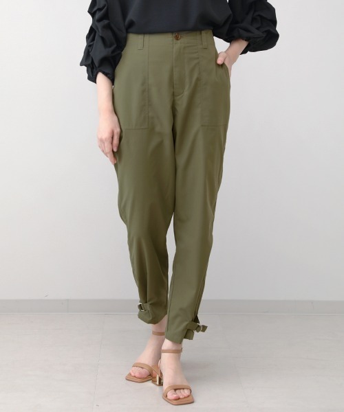 Bou Jeloud(ブージュルード)の「裾タブカーゴパンツ(カーゴパンツ・レディース・ネイビー/カーキ/ベージュ・38)」の2枚目の写真