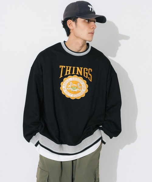 Ressaca（レサーカ）の「オーバーサイズ 刺繍 リンガースウェットトレーナー（スウェット・レディース・アッシュグレー/ブラック/グレー/グリーン・M/L）」の3枚目の写真