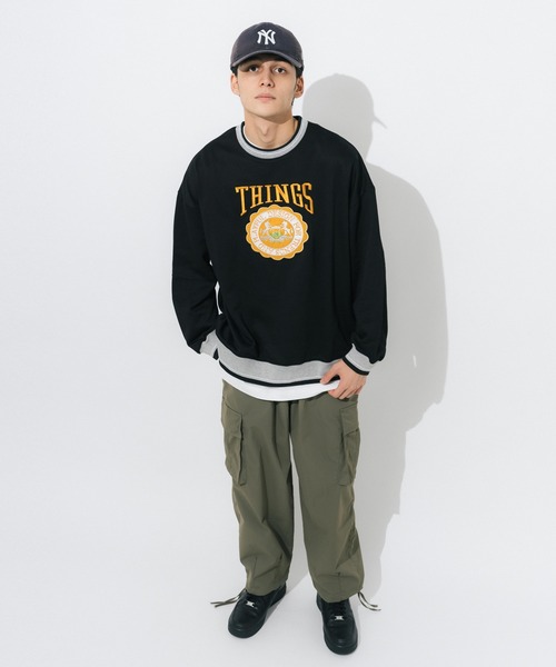 Ressaca（レサーカ）の「オーバーサイズ 刺繍 リンガースウェットトレーナー（スウェット・レディース・アッシュグレー/ブラック/グレー/グリーン・M/L）」の18枚目の写真