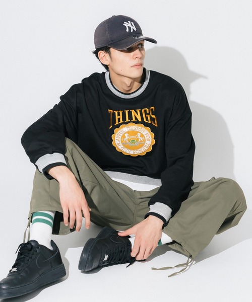 Ressaca（レサーカ）の「オーバーサイズ 刺繍 リンガースウェットトレーナー（スウェット・レディース・アッシュグレー/ブラック/グレー/グリーン・M/L）」の19枚目の写真