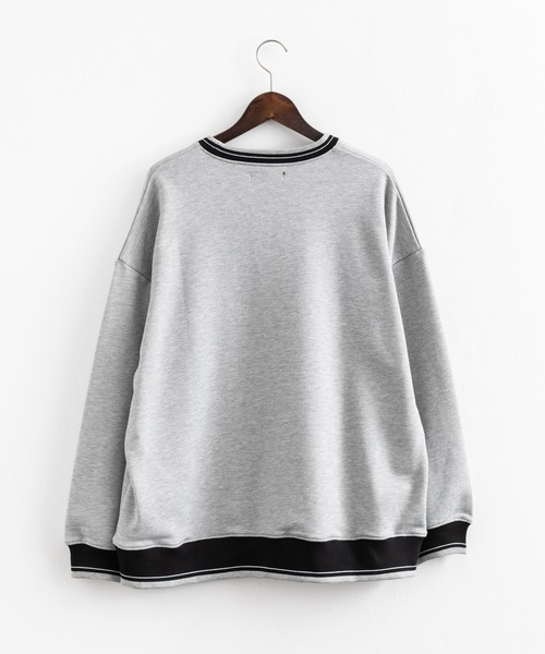 Ressaca（レサーカ）の「オーバーサイズ 刺繍 リンガースウェットトレーナー（スウェット・レディース・アッシュグレー/ブラック/グレー/グリーン・M/L）」の6枚目の写真