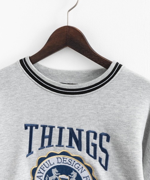 Ressaca（レサーカ）の「オーバーサイズ 刺繍 リンガースウェットトレーナー（スウェット・レディース・アッシュグレー/ブラック/グレー/グリーン・M/L）」の7枚目の写真