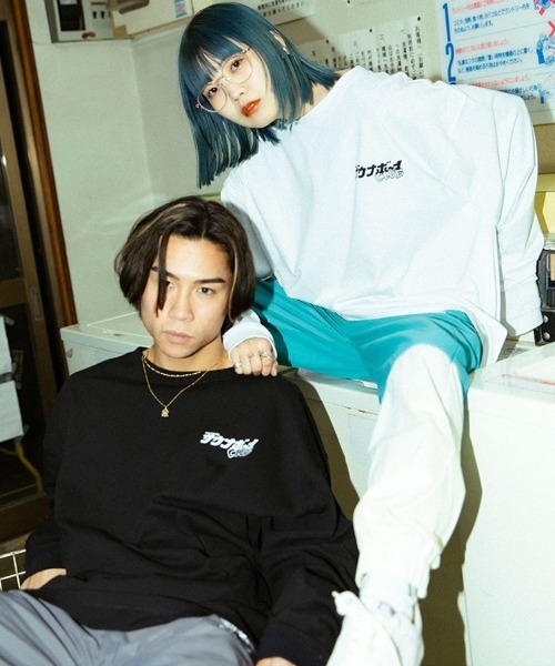 BAD BOY（バッドボーイ）の「BADBOY×サウナボーイ  サウナボーイCLUB ロンT（Tシャツ/カットソー・メンズ・ホワイト/ブラック・M/L）」の4枚目の写真