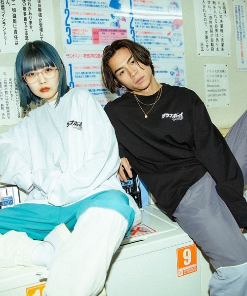 BAD BOY（バッドボーイ）の「BADBOY×サウナボーイ  サウナボーイCLUB ロンT（Tシャツ/カットソー・メンズ・ホワイト/ブラック・M/L）」の7枚目の写真