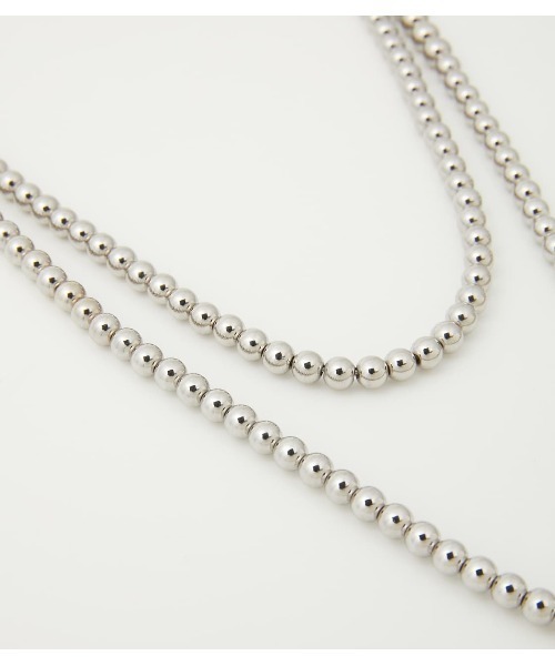 RODEO CROWNS WIDE BOWL（ロデオクラウンズワイドボウル）の「ロングボールチェーンネックレス（ネックレス・レディース・シルバー・FREE）」の6枚目の写真