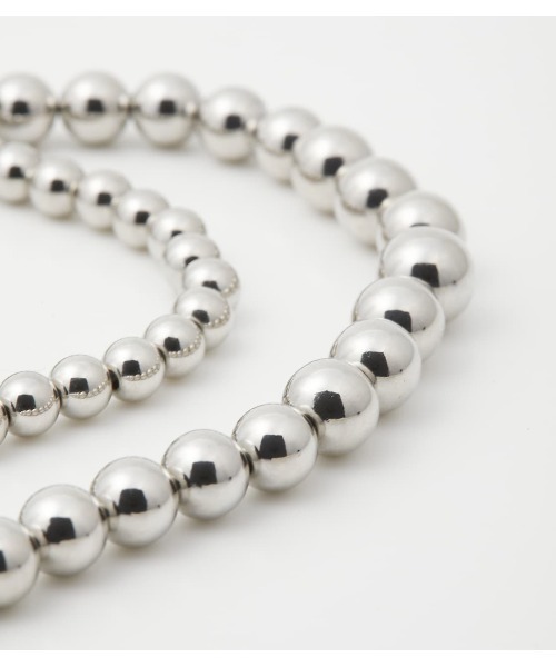 RODEO CROWNS WIDE BOWL（ロデオクラウンズワイドボウル）の「ロングボールチェーンネックレス（ネックレス・レディース・シルバー・FREE）」の3枚目の写真