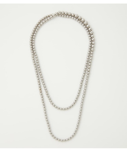 RODEO CROWNS WIDE BOWL（ロデオクラウンズワイドボウル）の「ロングボールチェーンネックレス（ネックレス・レディース・シルバー・FREE）」の7枚目の写真