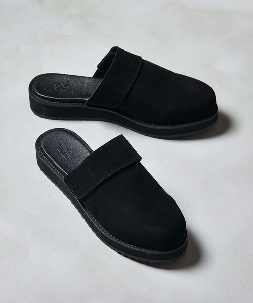 tk.TAKEO KIKUCHI(ティーケータケオキクチ)の「◆ベルトミュールサンダル(サンダル・メンズ・ブラック/ブラック系3・65/75)」の2枚目の写真