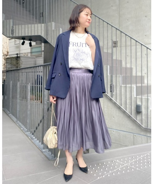 RIVE DROITE（リヴドロワ）の「リネンライクライトテーラードジャケット（テーラードジャケット・レディース・ベージュ/ネイビー/イエロー・FREE）」の11枚目の写真