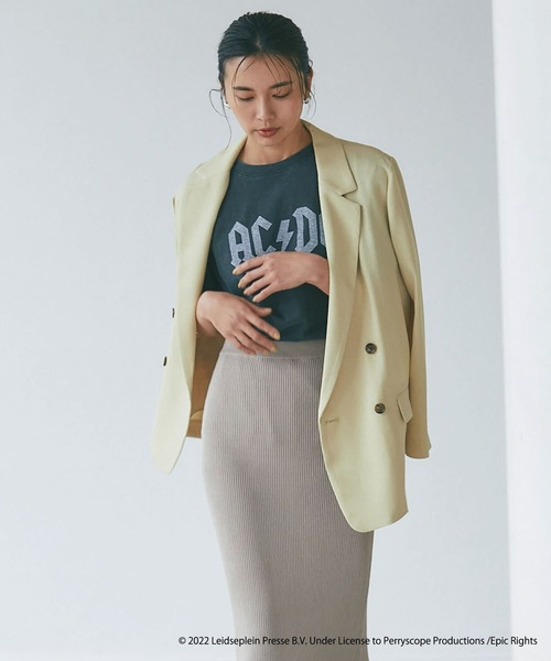 RIVE DROITE（リヴドロワ）の「リネンライクライトテーラードジャケット（テーラードジャケット・レディース・ベージュ/ネイビー/イエロー・FREE）」の9枚目の写真