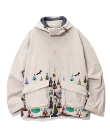 go slow caravan（ゴースローキャラバン）の「L/Cパネル刺繍パーカJK