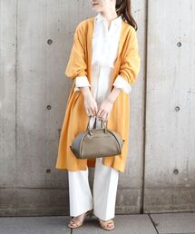 SHIPS | 〈手洗い可能〉ペーパーポリロングスリーブミディカーディガン◆(カーディガン/ボレロ)