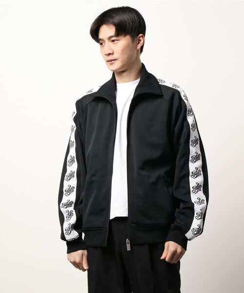 MYne(マイン)の「MYne マイン / MYne Jacquard Tape Track Jacket セットアップジャージ / G08JK017(ブルゾン・メンズ・ブラック/カーキ・MEDIUM/LARGE)」の6枚目の写真