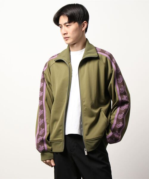 MYne(マイン)の「MYne マイン / MYne Jacquard Tape Track Jacket セットアップジャージ / G08JK017(ブルゾン・メンズ・ブラック/カーキ・MEDIUM/LARGE)」の9枚目の写真