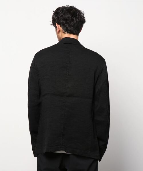 TRANSIT(トランジット)の「TRANSIT/トランジットeasy LINEN JKT(テーラードジャケット・メンズ・ブラック・MEDIUM/SMALL)」の3枚目の写真