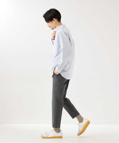 417 EDIFICE(フォーワンセブンエディフィス)の「"スリム"【allery / アレリ―】T/Wスラックス(スラックス・メンズ・ブラック/グレー・SMALL/LARGE/MEDIUM)」の5枚目の写真