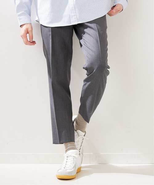 417 EDIFICE(フォーワンセブンエディフィス)の「"スリム"【allery / アレリ―】T/Wスラックス(スラックス・メンズ・ブラック/グレー・SMALL/LARGE/MEDIUM)」の21枚目の写真