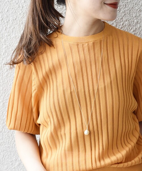 SHIPS（シップス）の「ガラス パール アジャスター ロング ネックレス（ネックレス・レディース・ゴールド・ONE SIZE）」の19枚目の写真