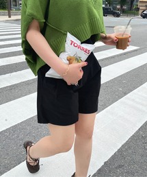 StyleSea | サイドベルテッドコットンハーフパンツ(その他パンツ)