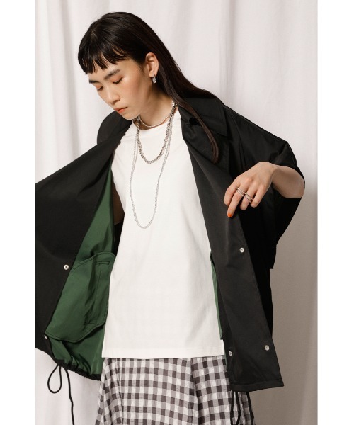 crie conforto(クリーコンフォルト)の「バイカラージレブルゾン(ブルゾン・レディース・ブラック/ベージュ・SMALL/MEDIUM)」の15枚目の写真