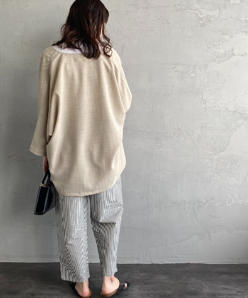 DANTON コットンリネン イージーパンツ　テーパードパンツ　ホワイトパンツ ◇[JD-2540KWL] DANTON(ダントン)cotton/linen easy pants