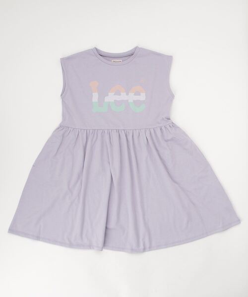 Lee(リー)の「Lee/リー キッズ グラデーションロゴ ノースリーブワンピース(ワンピース・キッズ・パープル/オレンジ・130/150)」の2枚目の写真