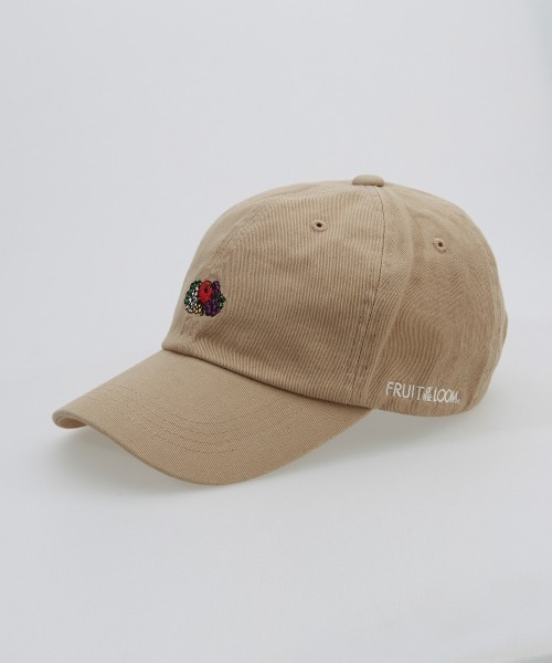 FRUIT OF THE LOOM（フルーツオブザルーム）の「【FRUIT OF THE LOOM】ロゴ エンブレム キャップ 14712900（キャップ・メンズ・ホワイト/ブラック/ベージュ/グリーン/パープル/レッド・FREE）」の4枚目の写真