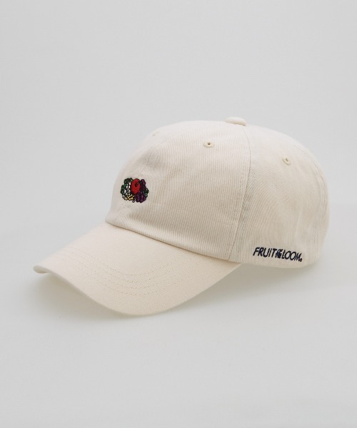 FRUIT OF THE LOOM（フルーツオブザルーム）の「【FRUIT OF THE LOOM】ロゴ エンブレム キャップ 14712900（キャップ・メンズ・ホワイト/ブラック/ベージュ/グリーン/パープル/レッド・FREE）」の2枚目の写真