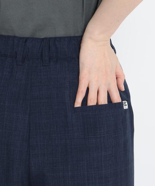 BASECONTROL(ベースコントロール)の「◆リネンタッチシャンブレー バルーンシルエット ワイドパンツ(その他パンツ・レディース・ブラック/ベージュ/ネイビー・99)」の8枚目の写真