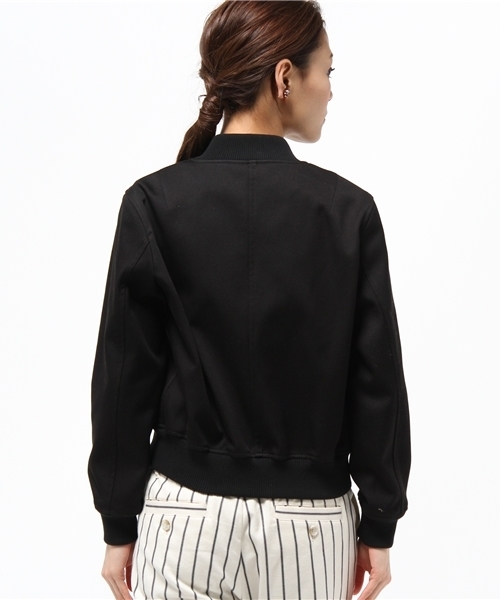 martinique(マルティニーク)の「【Marisol5月号掲載】martinique/二重織リブブルゾン(ブルゾン・レディース・ブラック/カーキ・FREE)」の5枚目の写真